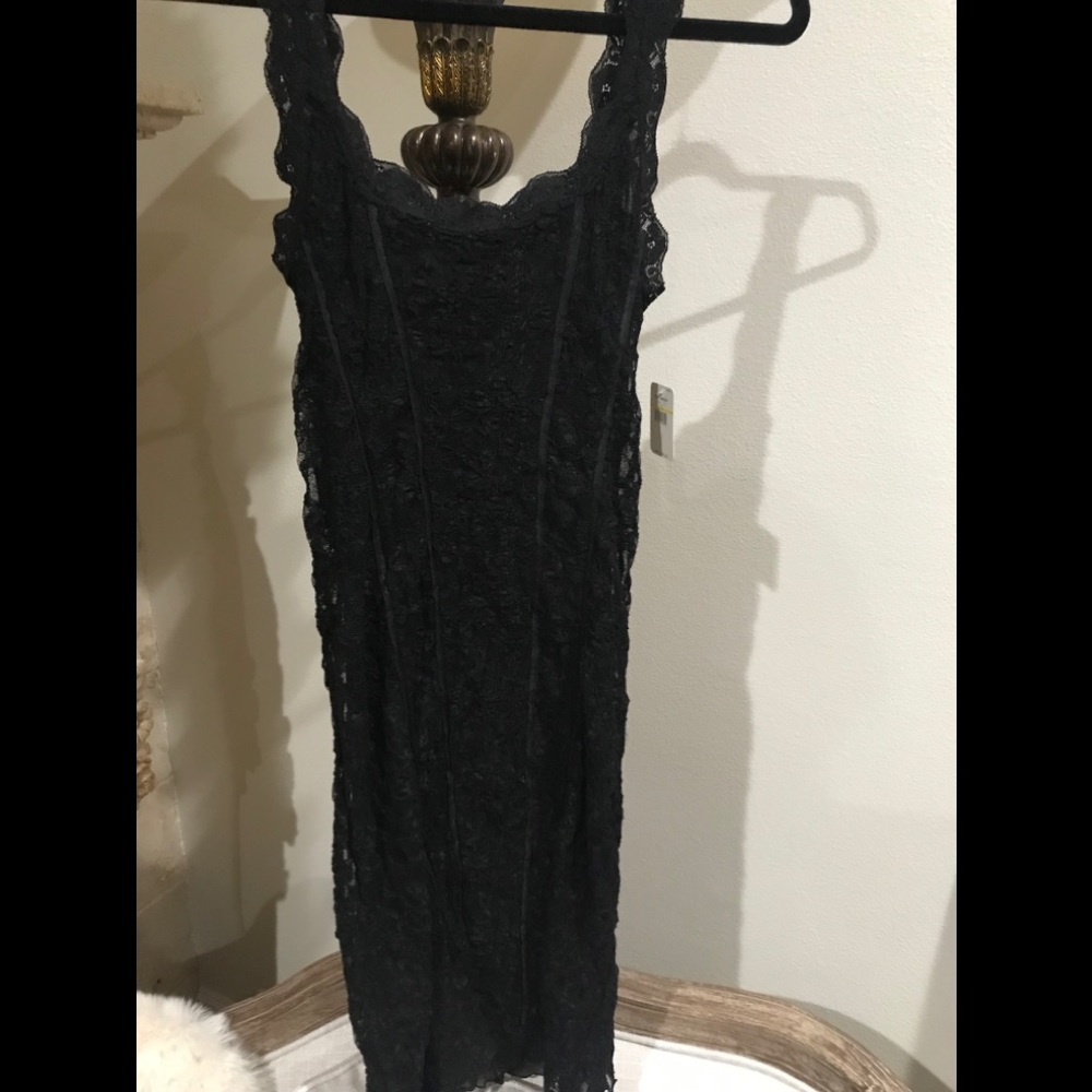 Intimately Free People Black, Soft Lace Dress NWT